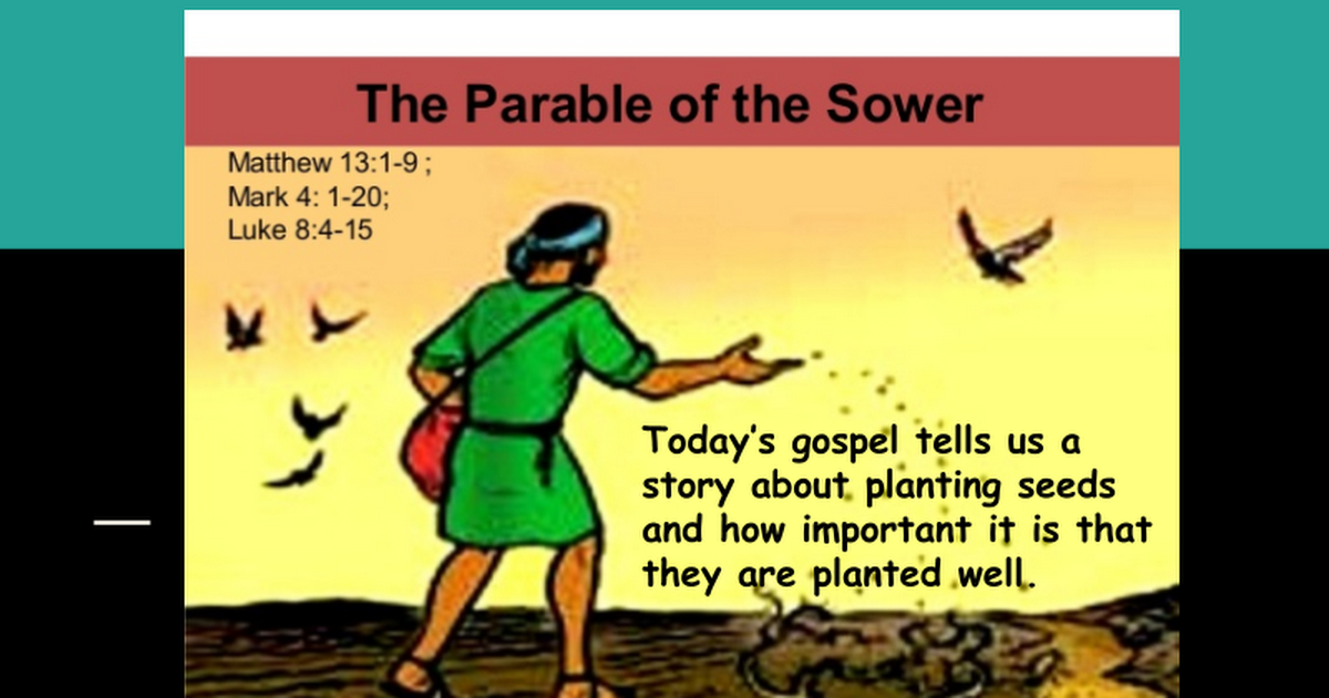 Parable of the sower liturgy & matariki