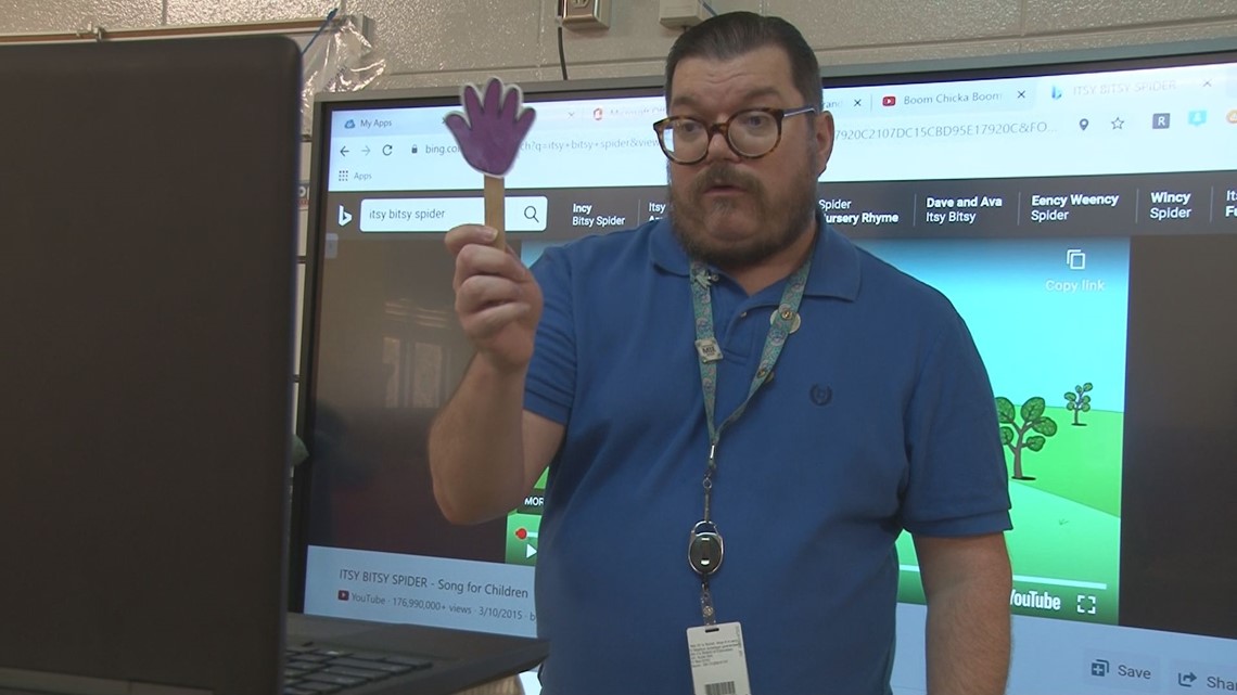 Bibb County preschool teacher keeps the energy high for his virtual students