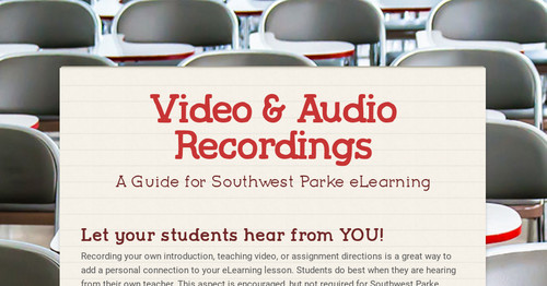 Video & Audio Recordings