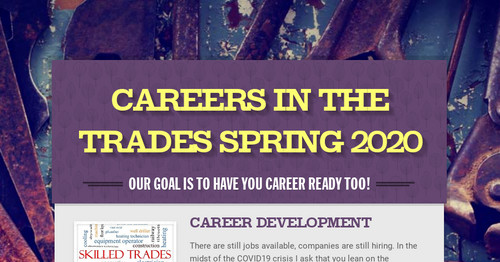 Careers in the Trades Spring 2020