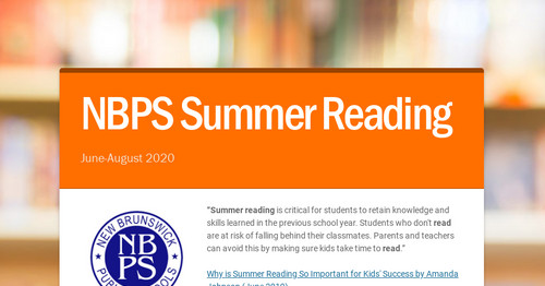 NBPS Summer Reading