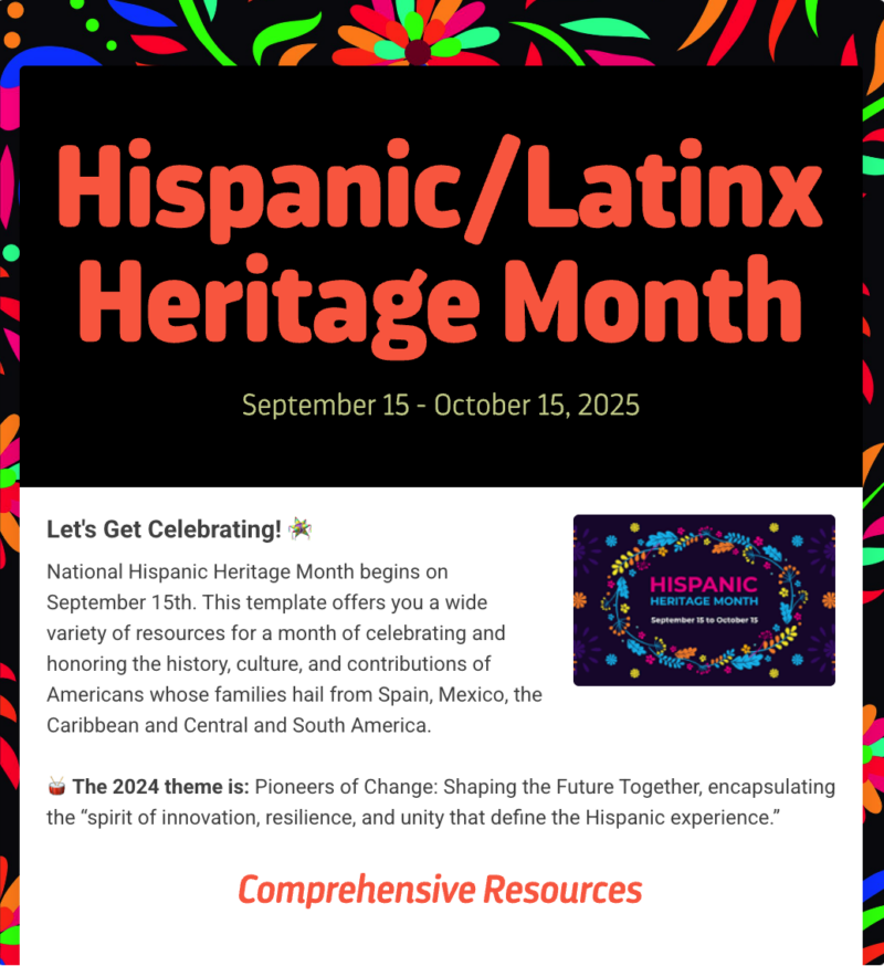 Hispanic/Latinx Heritage Month