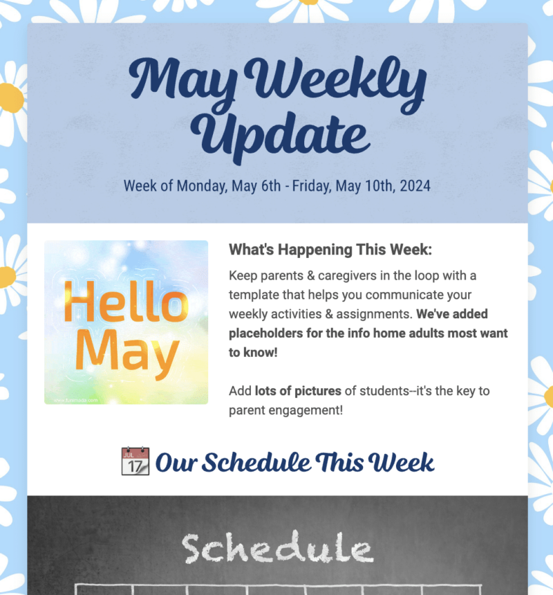 May Weekly Update