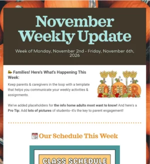 November Weekly Update 2026