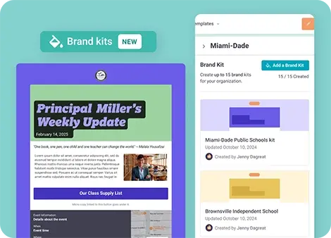 Create branded newsletter templates for your entire organization